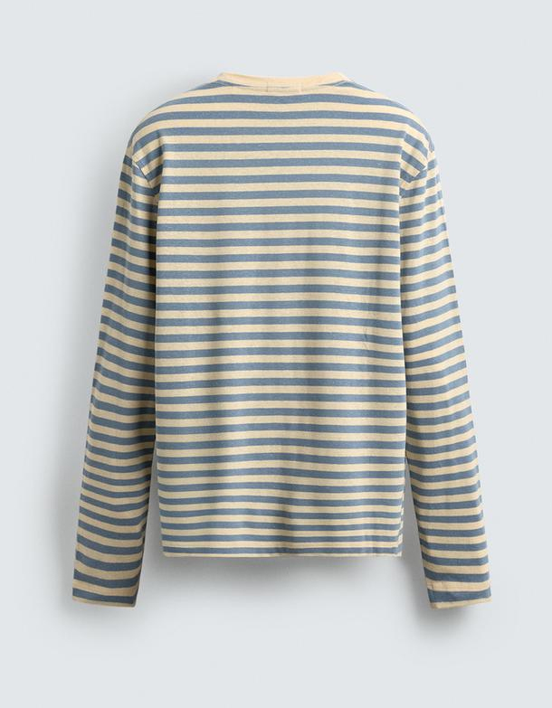 T-shirt righi manica lunga